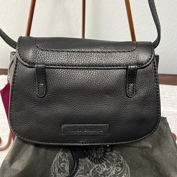 BNWT Vince Camuto Cory Leather Belt Bag in Jet Black - Picture 8 of 11